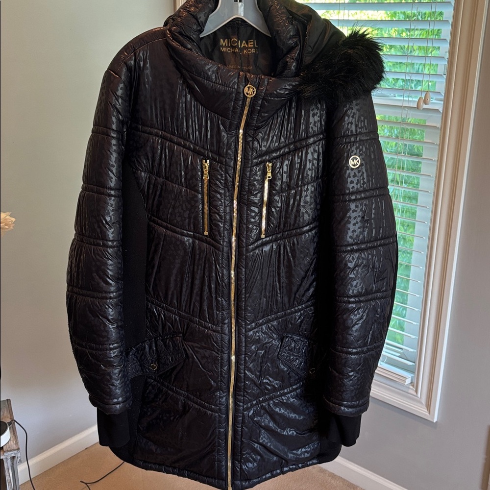Michael Kors Leopard Coat Flawed